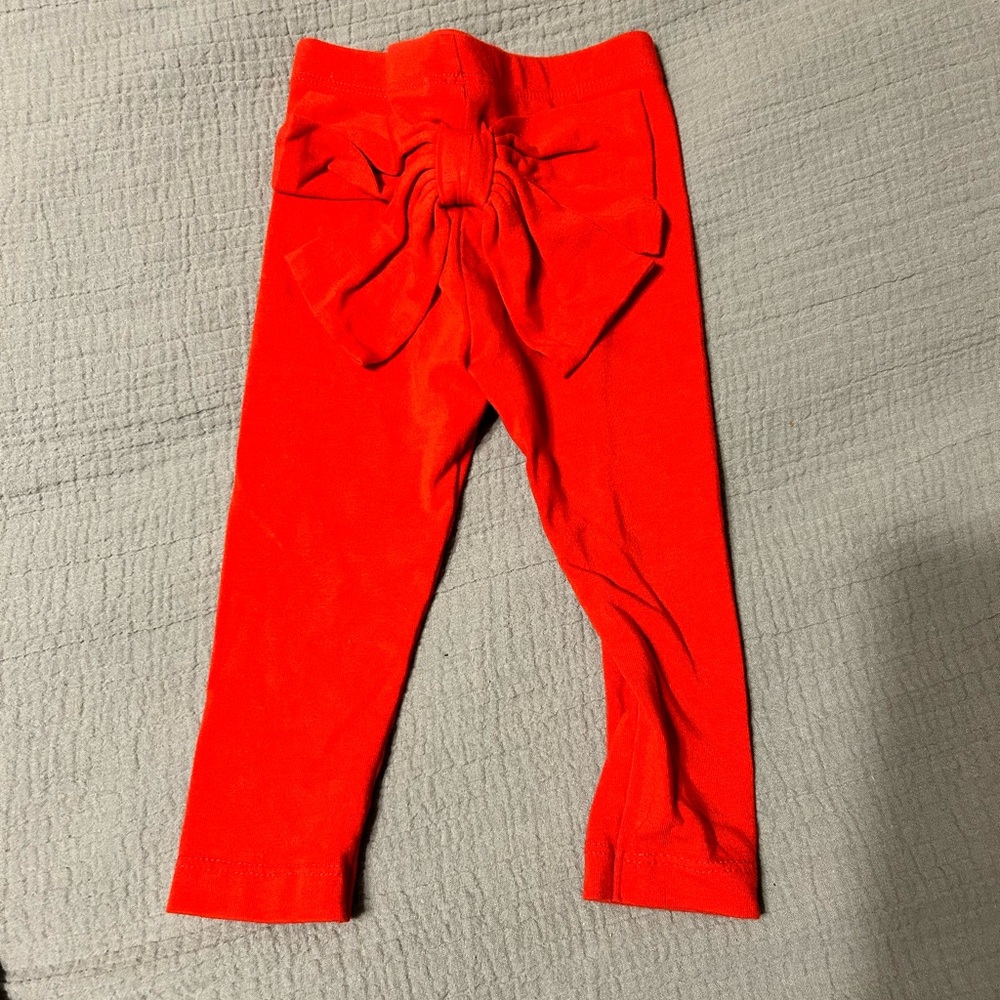 Cat and Jack Red Bow Pants
